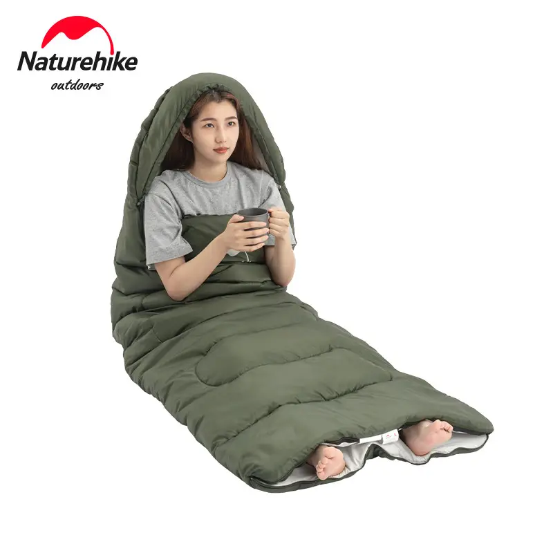 Спальний мішок Naturehike Y150L лівий NH21MSD08 темно-зелений Фото 2